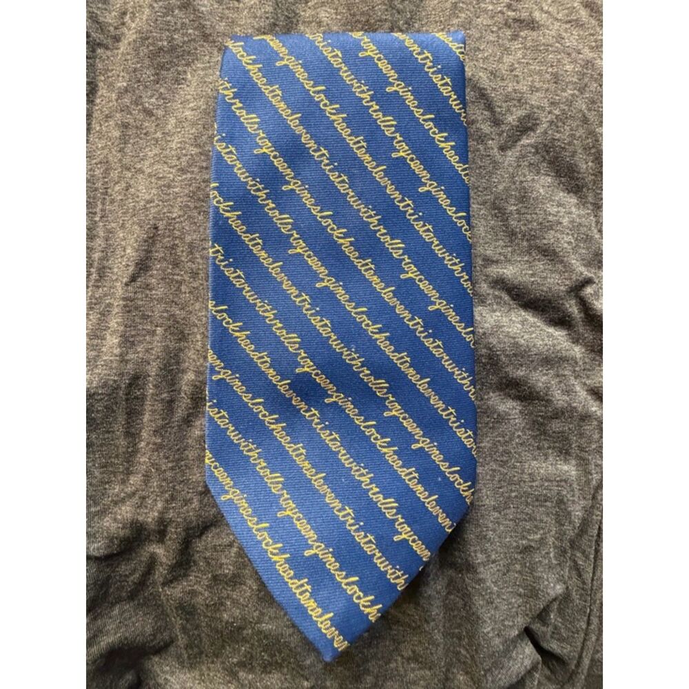Vintage Lockheed L-1011 TriStar Rolls-Royce Engines Necktie